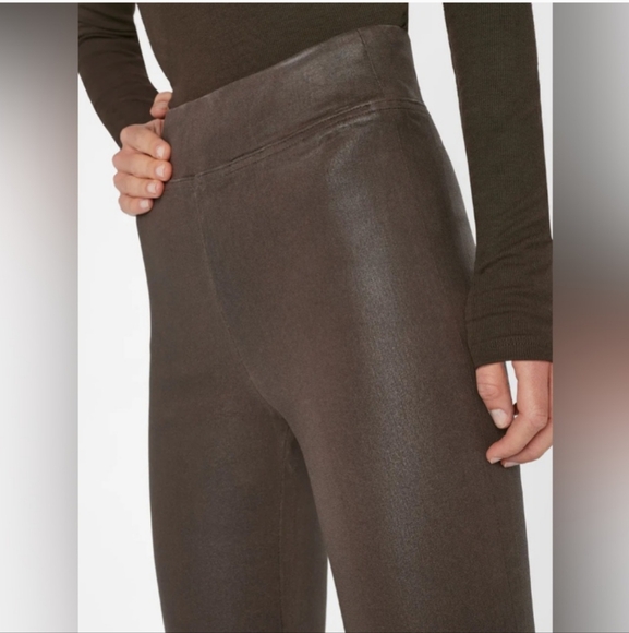 NWT Frame Jet Set Crop Mini Boot Leg Coated Denim Jeans Pants Women's - Picture 7 of 12